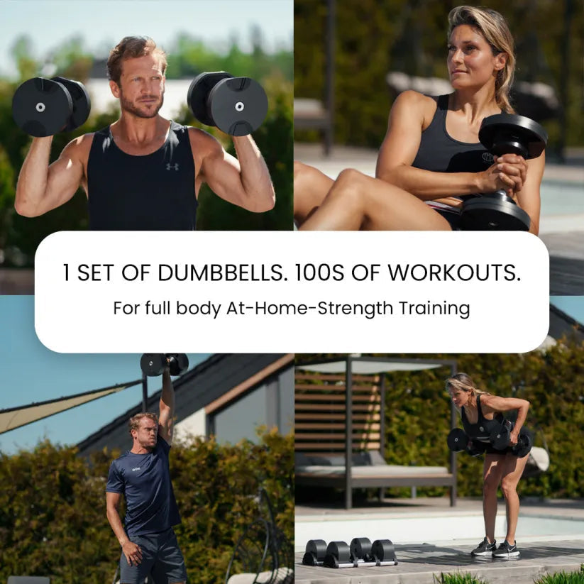 Digital Adjustable Dumbbells 5-80LB | Smart Control for Anytime Fitness(A pair)